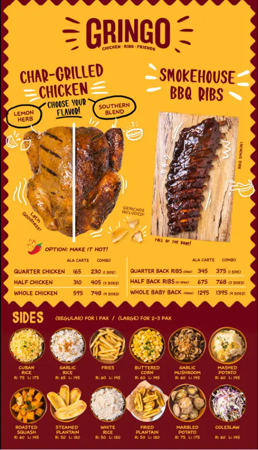 Gringo Menu