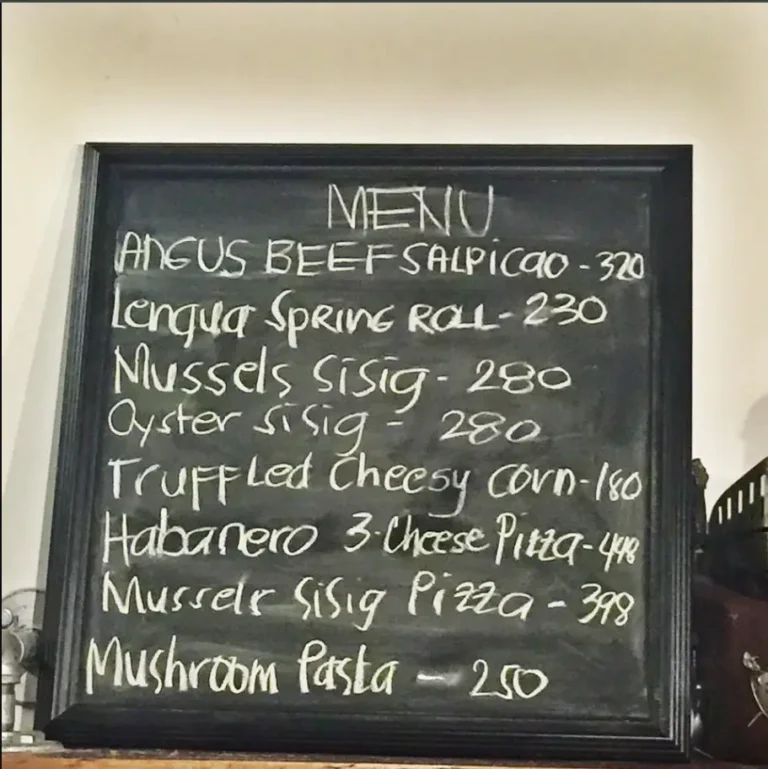 Habanero Kitchen Bar Menu