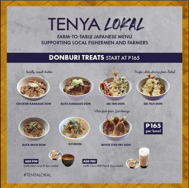 Tenya Menu