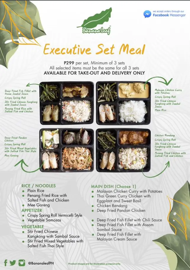 Banana Leaf Philippines Menu